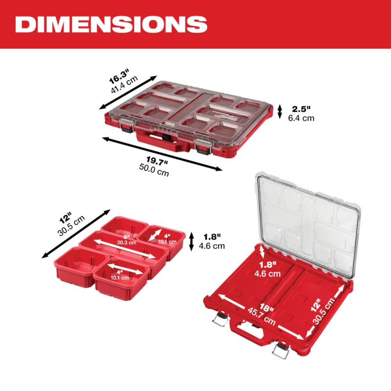 Milwaukee 48-22-8427 PACKOUT 3 Piece Kit w/ Organizers - Image 6