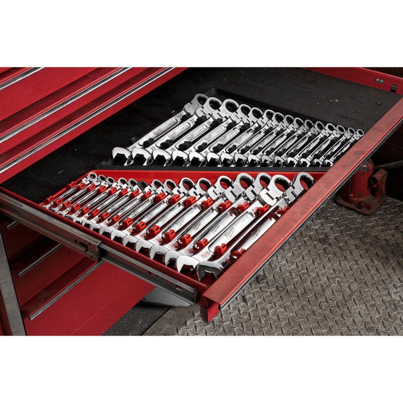 Milwaukee 48-22-9413 Flex Head Ratcheting SAE Combination Wrench Set - 15 PC - Image 10