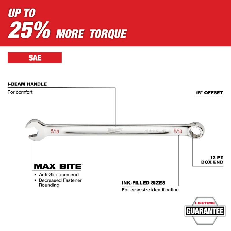 Milwaukee 48-22-9484 15pc SAE Combination Wrench Set with PACKOUT Organizer - Image 3