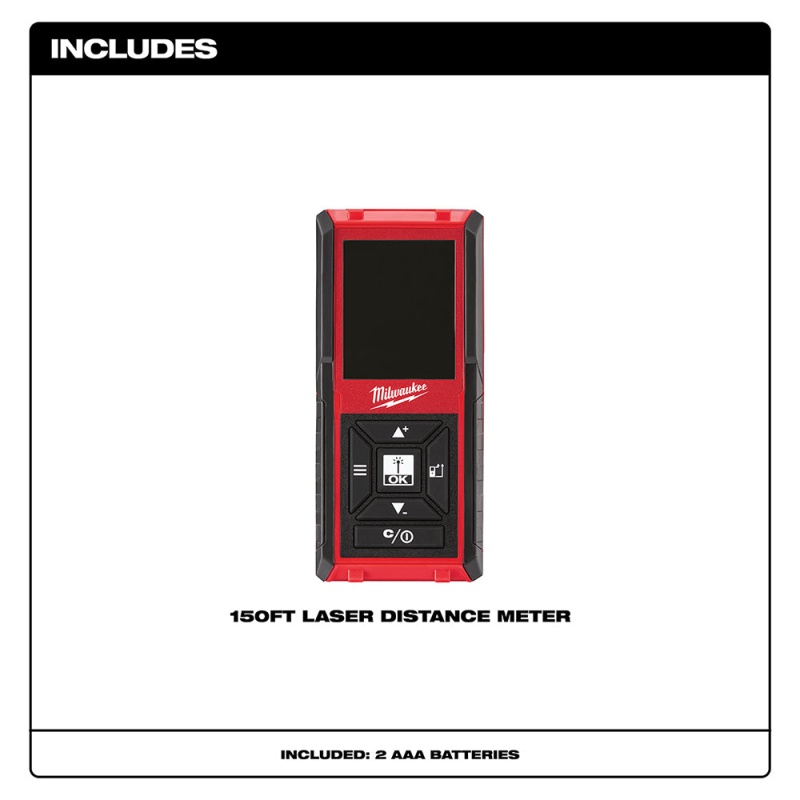 Milwaukee 48-22-9802 150-Foot Heavy Duty Measuring Laser Distance Range Meter - Image 5