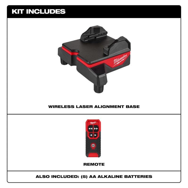 Milwaukee 48-35-1314 Wireless Laser Alignment Base w/ Remote - Image 2