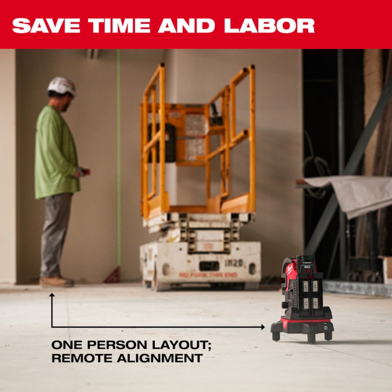 Milwaukee 48-35-1314 Wireless Laser Alignment Base w/ Remote - Image 3