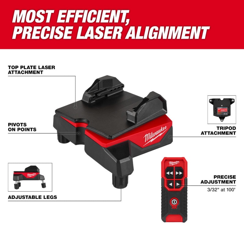 Milwaukee 48-35-1314 Wireless Laser Alignment Base w/ Remote - Image 4