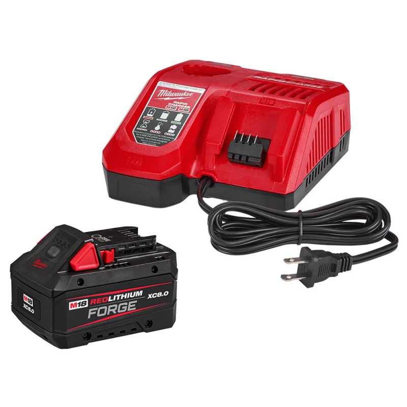 Milwaukee 48-59-1881 M18 18V XC8.0 REDLITHIUM FORGE Starter Kit