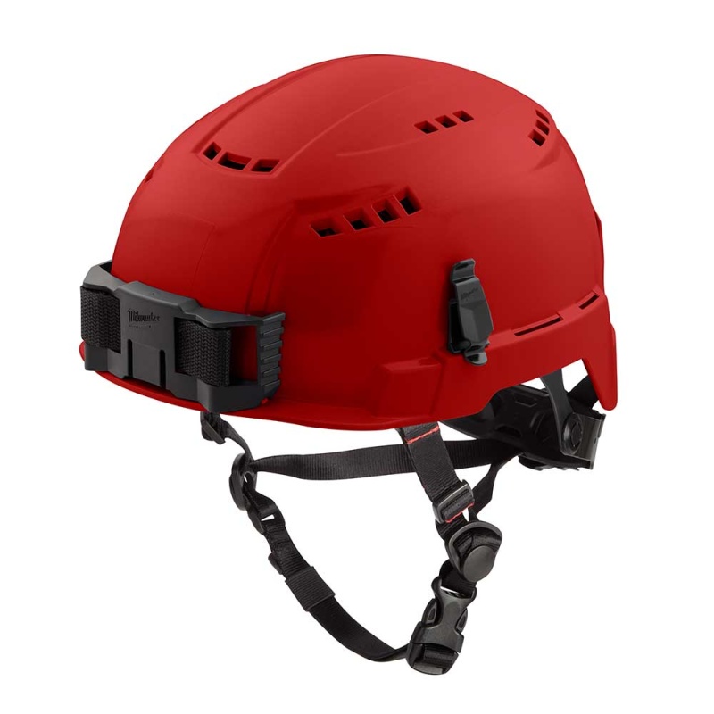 Milwaukee 48-73-1308 Red Vented Class C Type 2 Safety Helmet w/ BOLT