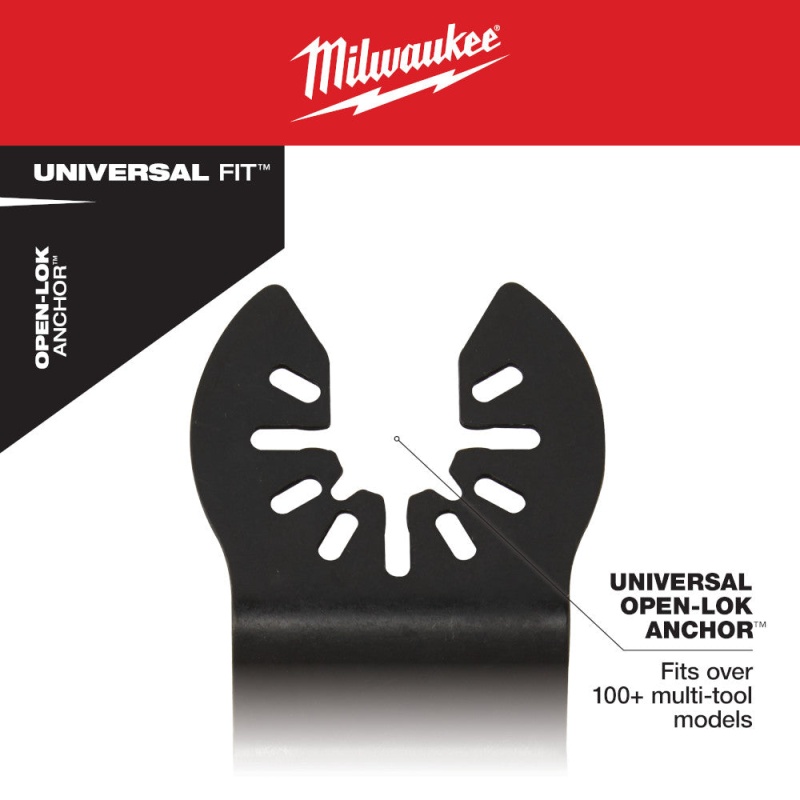 Milwaukee 49-10-9114 Universal OPEN-LOK Oscillating Multi-Tool Blade Kit - 15 PC - Image 4