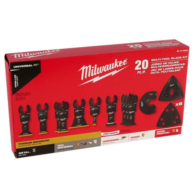 Milwaukee 49-10-9920 Universal Oscillating Multi-Tool Blade Variety Pack - 20 PC - Image 5