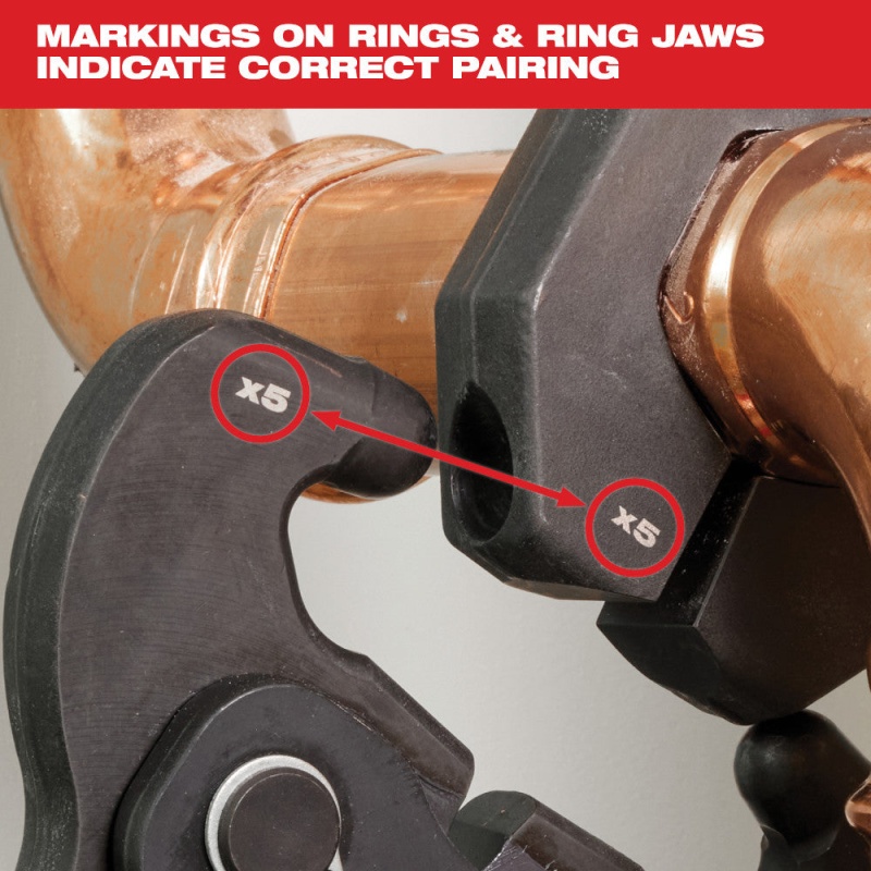 Milwaukee 49-16-2459X3 X3 Heavy Duty Ring Jaw for M12 FORCE LOGIC Press Tool - Image 4