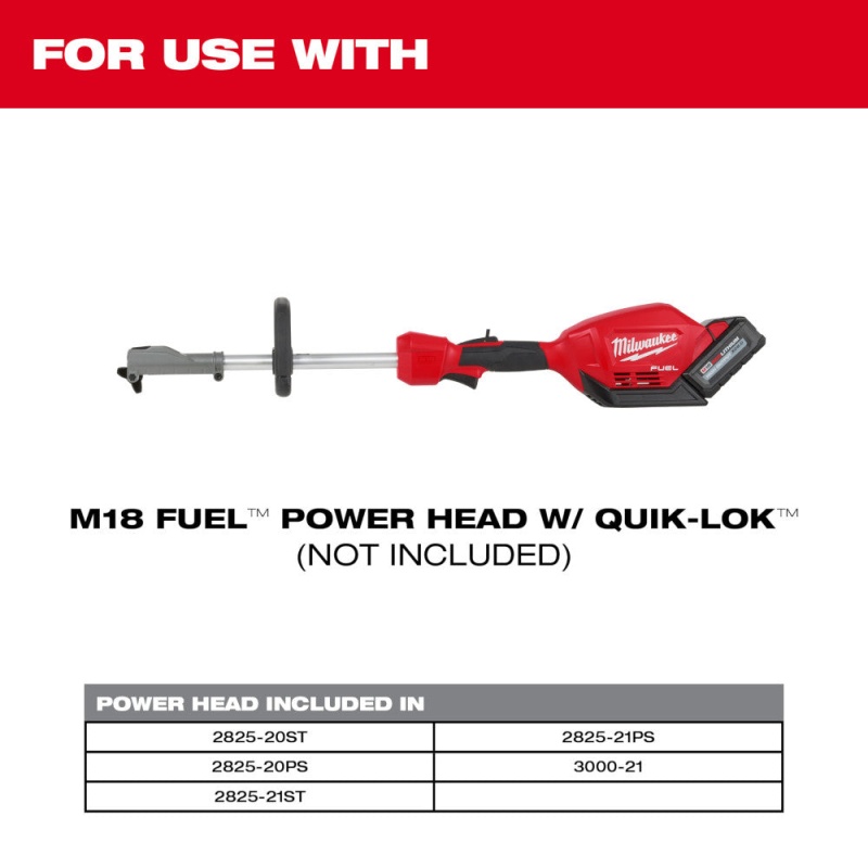 Milwaukee 49-16-2717 M18 FUEL 18V 10-Inch QUIK-LOK String Trimmer Attachment - Image 5