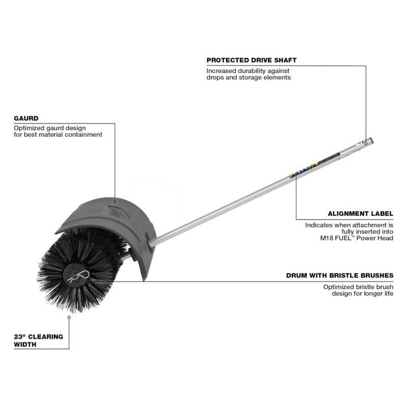 Milwaukee 49-16-2741 M18 FUEL QUIK-LOK Bristle Brush Attachment - Image 3