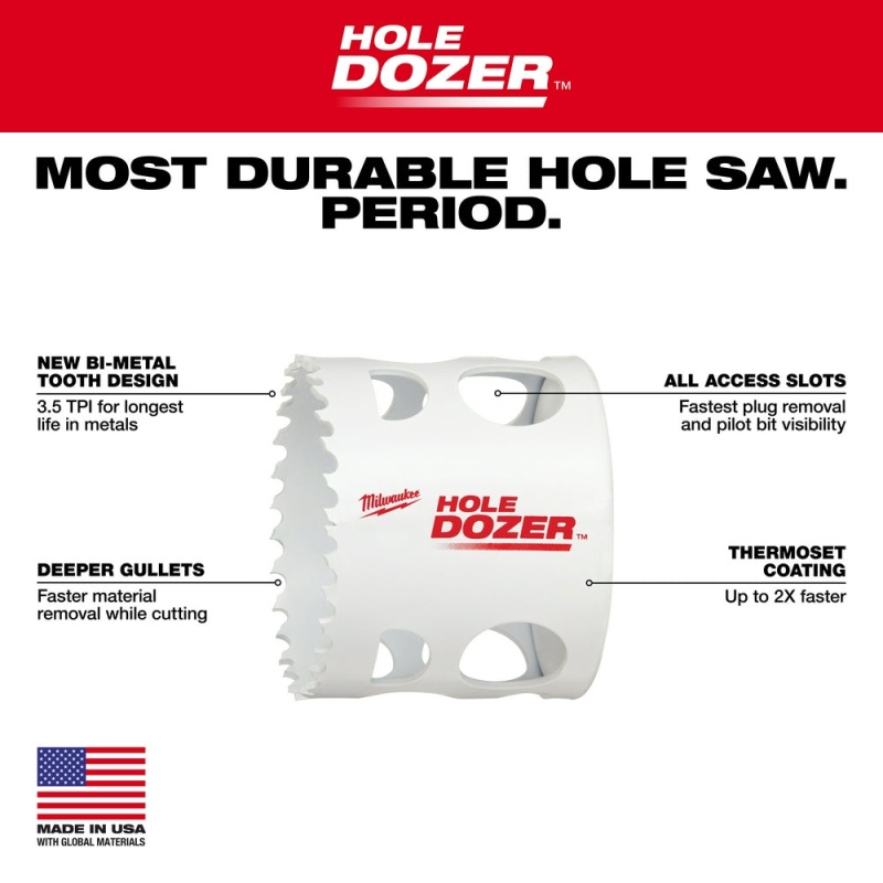 Milwaukee 49-22-5606 PACKOUT Compact Organizer Hole Dozer Hole Saw Kit - 10 PC - Image 5