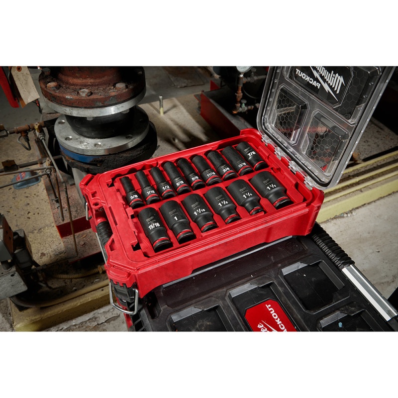 Milwaukee 49-66-6802 SHOCKWAVE 1/2?? Impact Duty Socket SAE PACKOUT Set - 15 PC - Image 10