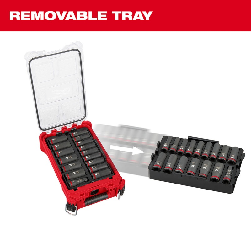 Milwaukee 49-66-6803 SHOCKWAVE 1/2?? Impact Duty Socket MM PACKOUT Set - 16 PC - Image 8