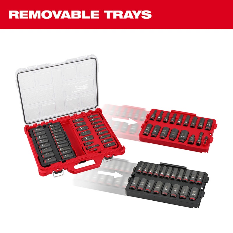 Milwaukee 49-66-6805 SHOCKWAVE 3/8?? Impact Duty Socket PACKOUT Set - 36 PC - Image 8