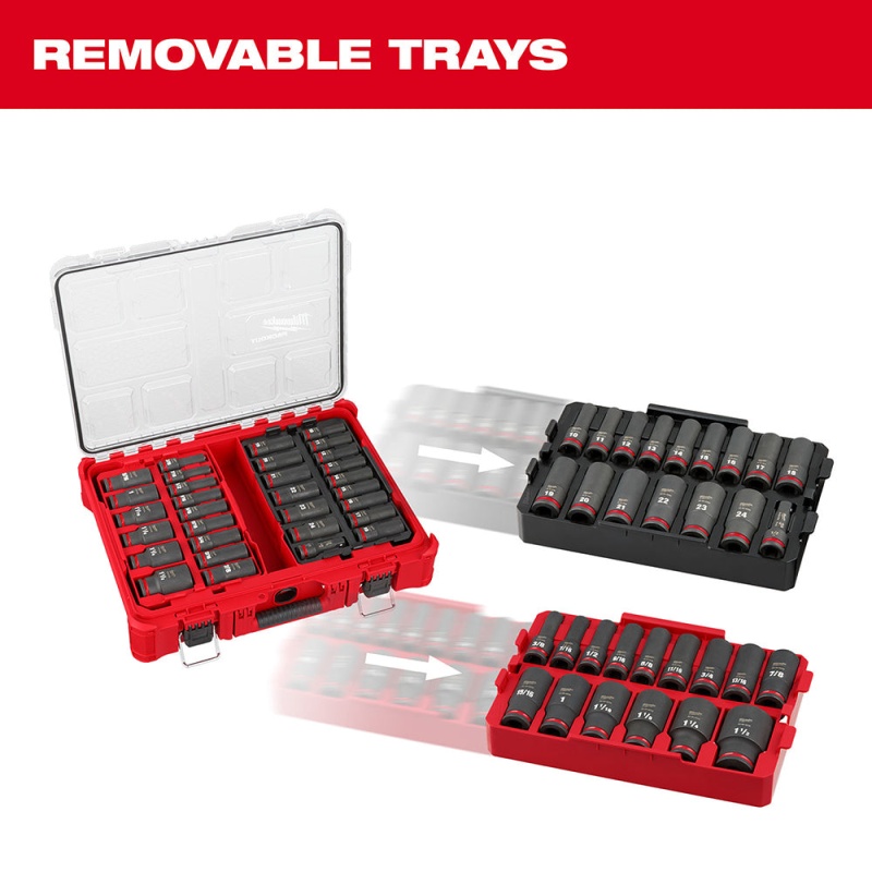 Milwaukee 49-66-6806 SHOCKWAVE 1/2?? Impact Duty Socket PACKOUT Set - 31 PC - Image 8