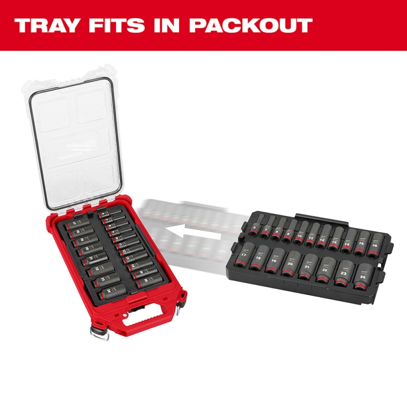 Milwaukee 49-66-6816 SHOCKWAVE 3/8?? Impact Duty Socket MM TRAY Set - 19 PC - Image 9