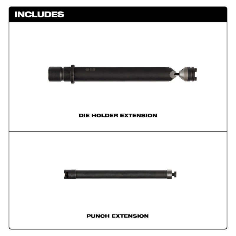 Milwaukee 49-72-0152 M12 FUEL 16 Gauge Nibbler Die Holder Extension - Image 2