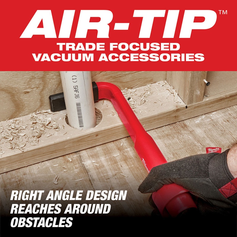 Milwaukee 49-90-KIT2 AIR-TIP Utility Nozzle/4-in-1 Right Angle/Dust Collector Kit - Image 3