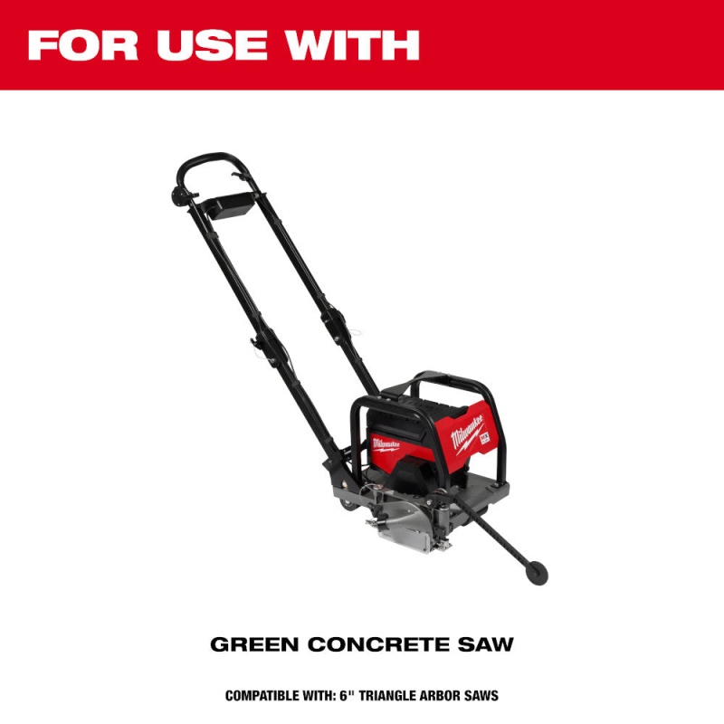 Milwaukee 49-93-7263 Red 6" x 0.100" Diamond Blade for Green Concrete Saw - Image 3