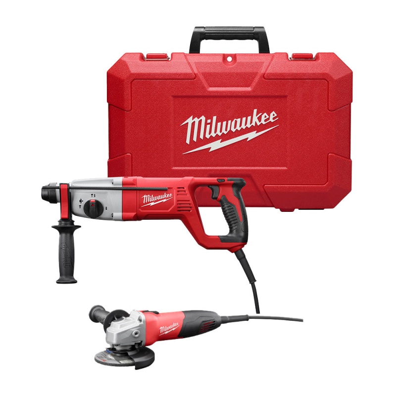 Milwaukee 5262-21GR 1" Corded SDS Plus Rotary Hammer Kit w/ Grinder