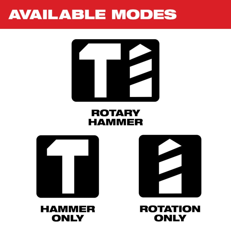 Milwaukee 5262-21GR 1" Corded SDS Plus Rotary Hammer Kit w/ Grinder - Image 9