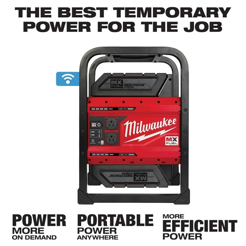 Milwaukee MXF002-82XC MX FUEL 3600W/1800W Cordless Carry-On Power Supply - Recon - Image 3