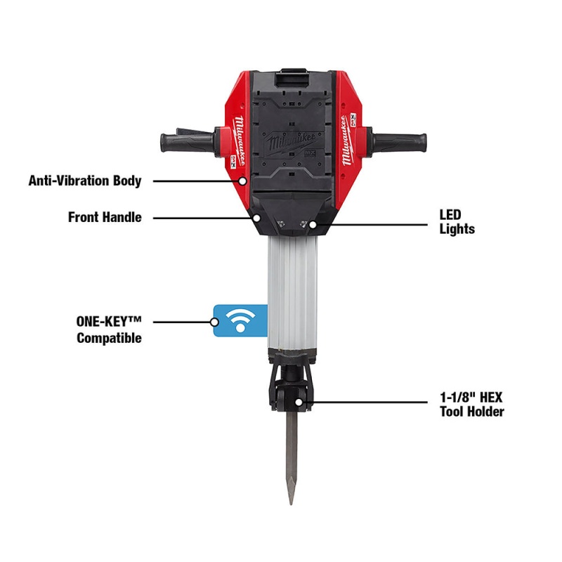 Milwaukee MXF368-1XC MX FUEL Breaker with Chisels Cart Battery Pack and Charger - Image 5