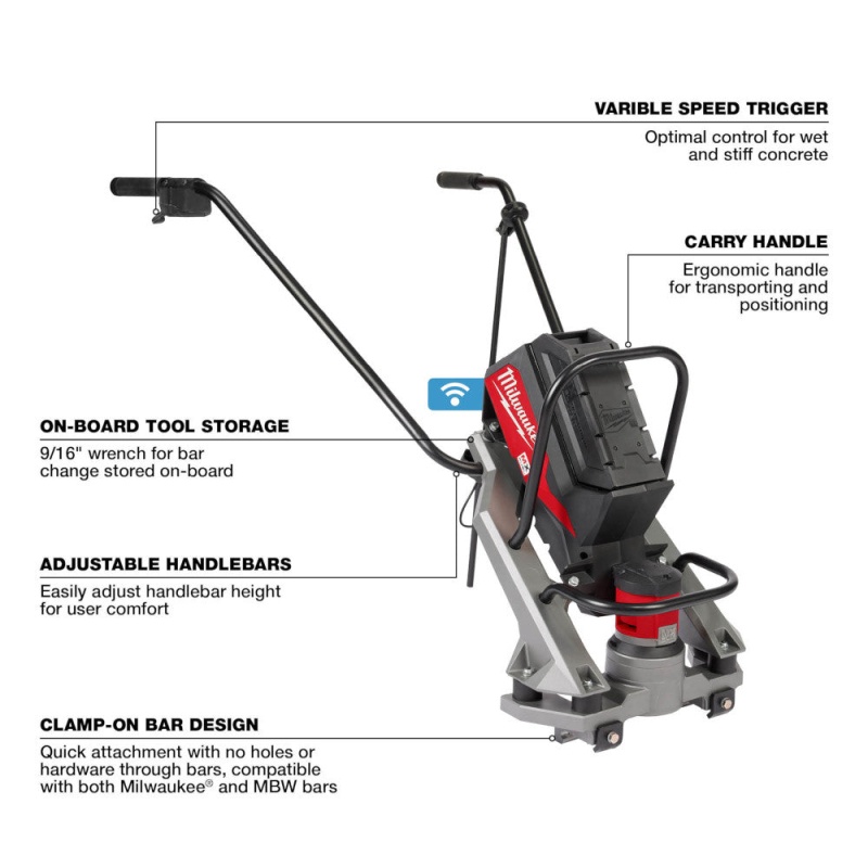 Milwaukee MXF381-2CP MX FUEL Lithium-Ion Brushless Vibratory Screed Kit - Image 4