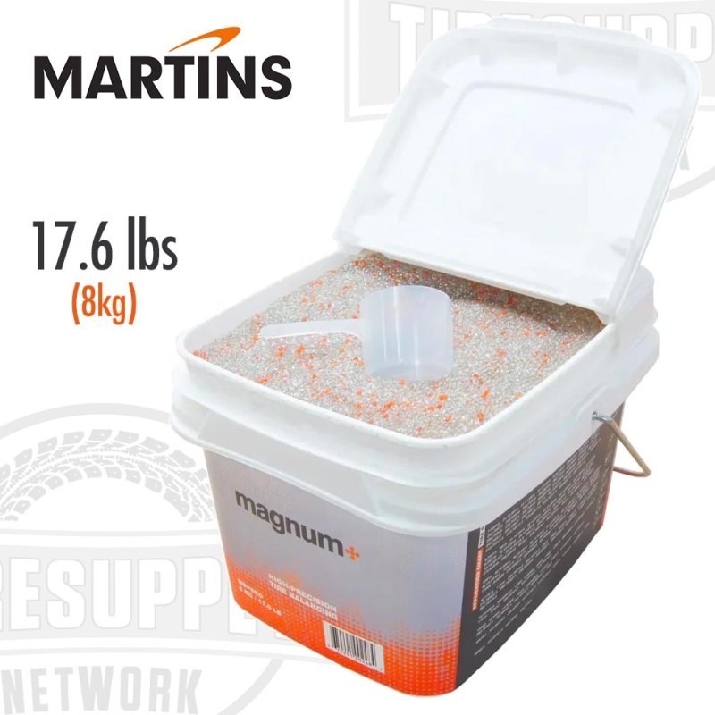 Martins | Magnum+ Tire Balancing Beads 17.6 lbs Bulk Tub Bucket (MBP8KG) - Image 2