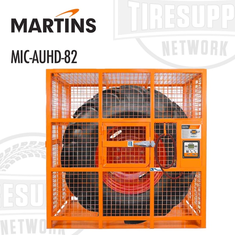 Martins | Automatic Heavy Duty Earthmover & OTR Tire Inflation Cage 82?? (MIC-AUHD-82)