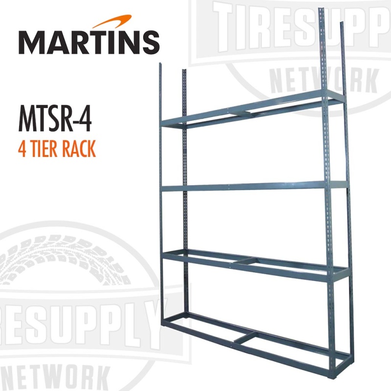 Martins | Tire Storage 4-Tier Shelving Rack for Passenger & Light Truck Tires (MTSR-4) - Image 2