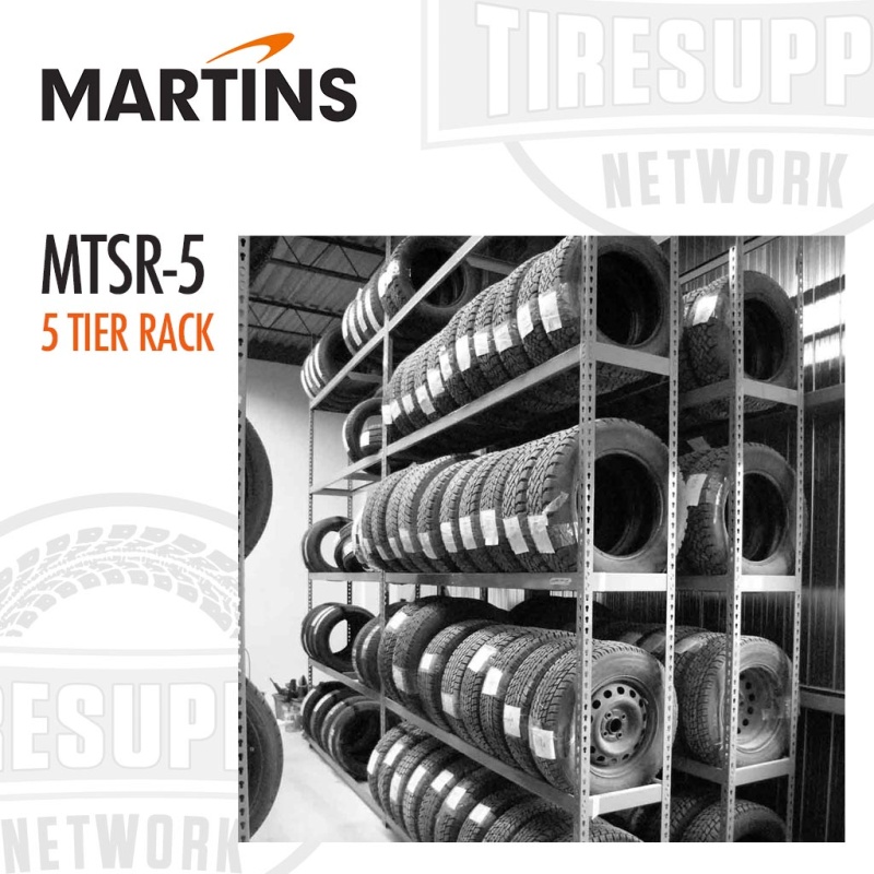 Martins | Tire Storage 5-Tier Shelving Rack for Passenger & Light Truck Tires (MTSR-5) - Image 4