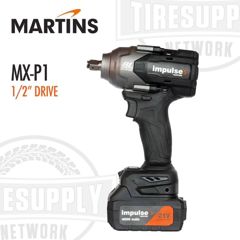 Martins | Impulse 1/2?? Drive Cordless Rechargeable Battery Impact Wrench 797 ft-lbs (MX-P1)