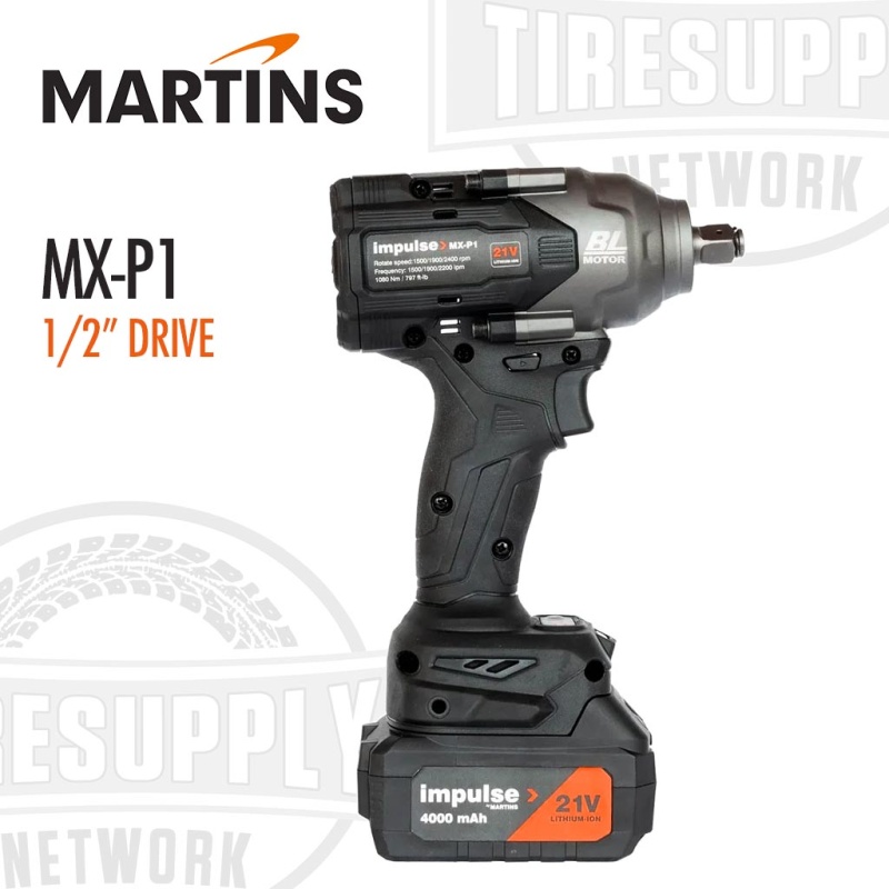 Martins | Impulse 1/2?? Drive Cordless Rechargeable Battery Impact Wrench 797 ft-lbs (MX-P1) - Image 4