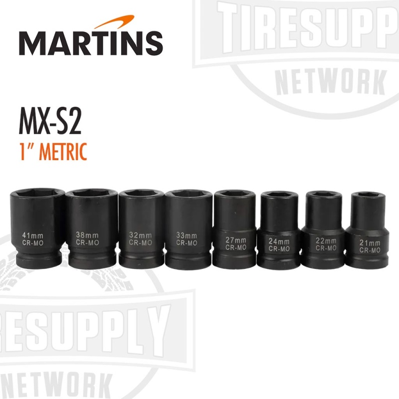 Martins | Impulse 1?? Drive 8-Piece Metric Impact Socket Set (MX-S2) - Image 2