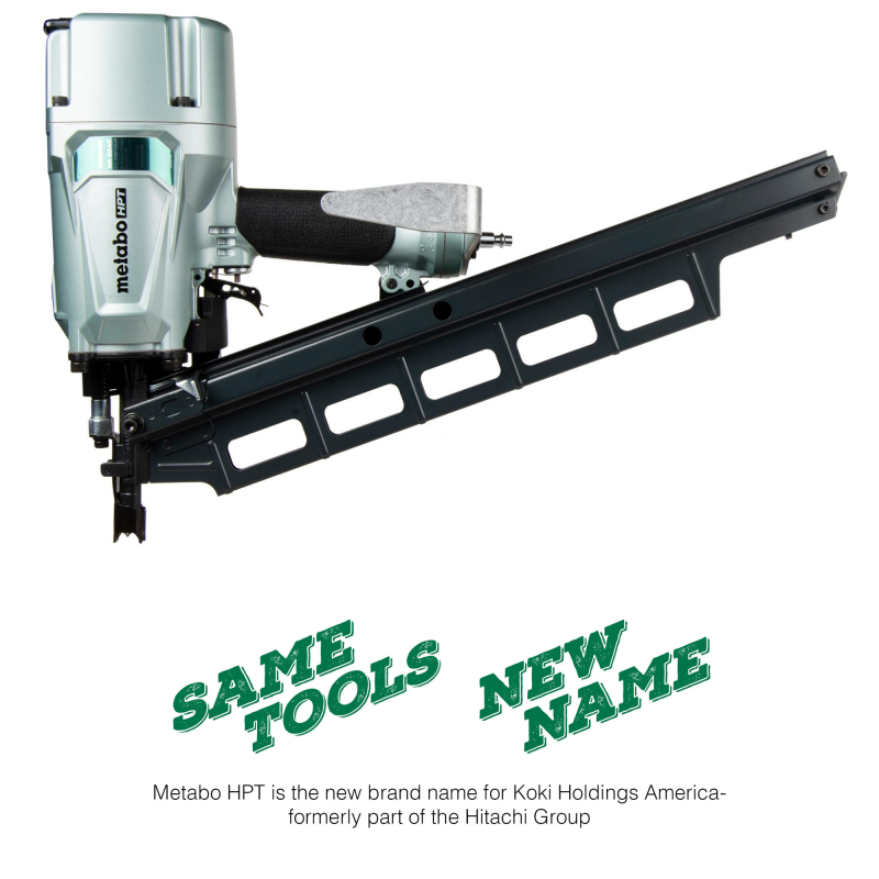 Metabo HPT NR83A5 3-1/4" Pneumatic Collated Round Head Framing Nailer - Image 4