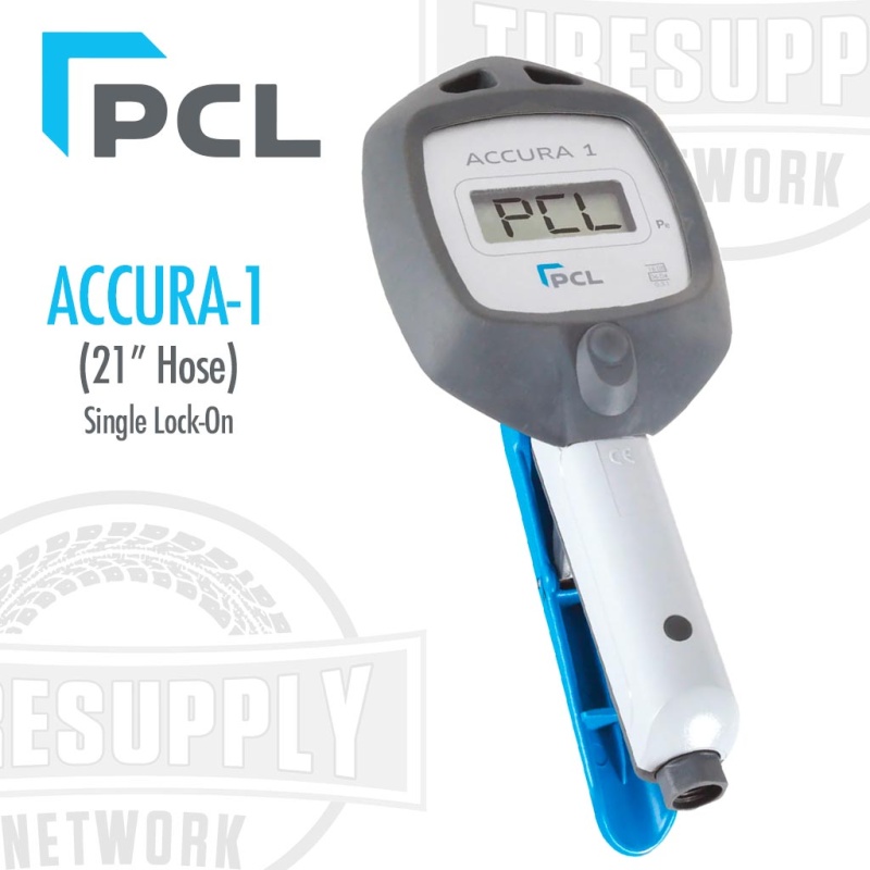 PCL | Accura-1 Digital Tire Inflator Gauge with 21?? Hose & Single Lock-On Chuck (DAC1A081N) - Image 2