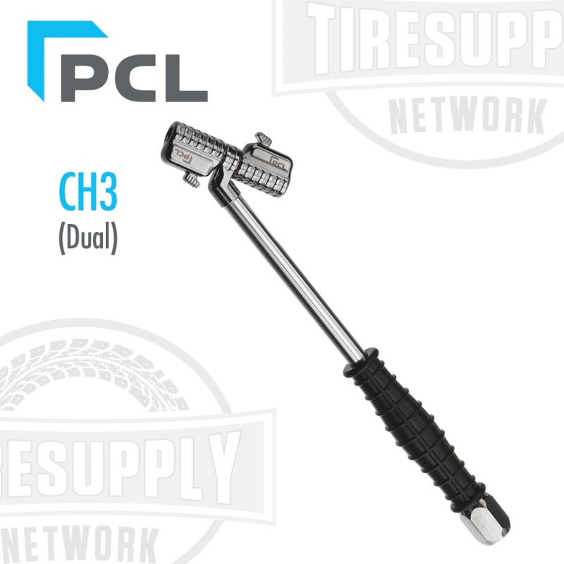 PCL | Pro-Connect Premium Tire Swivel Angled Dual Clip On Chuck 1/4" RP Inlet (CH3A01)