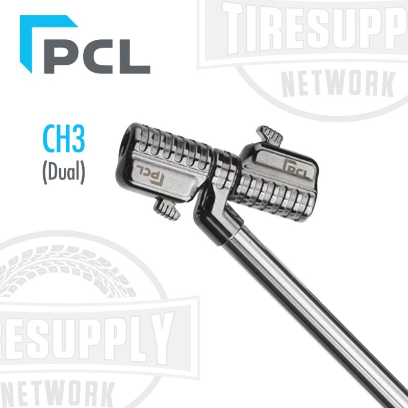 PCL | Pro-Connect Premium Tire Swivel Angled Dual Clip On Chuck 1/4" RP Inlet (CH3A01) - Image 2