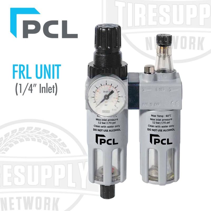 PCL | FRL Unit Filter-Regulator-Lubricator 1/4?? NPT (ATCFRL6)