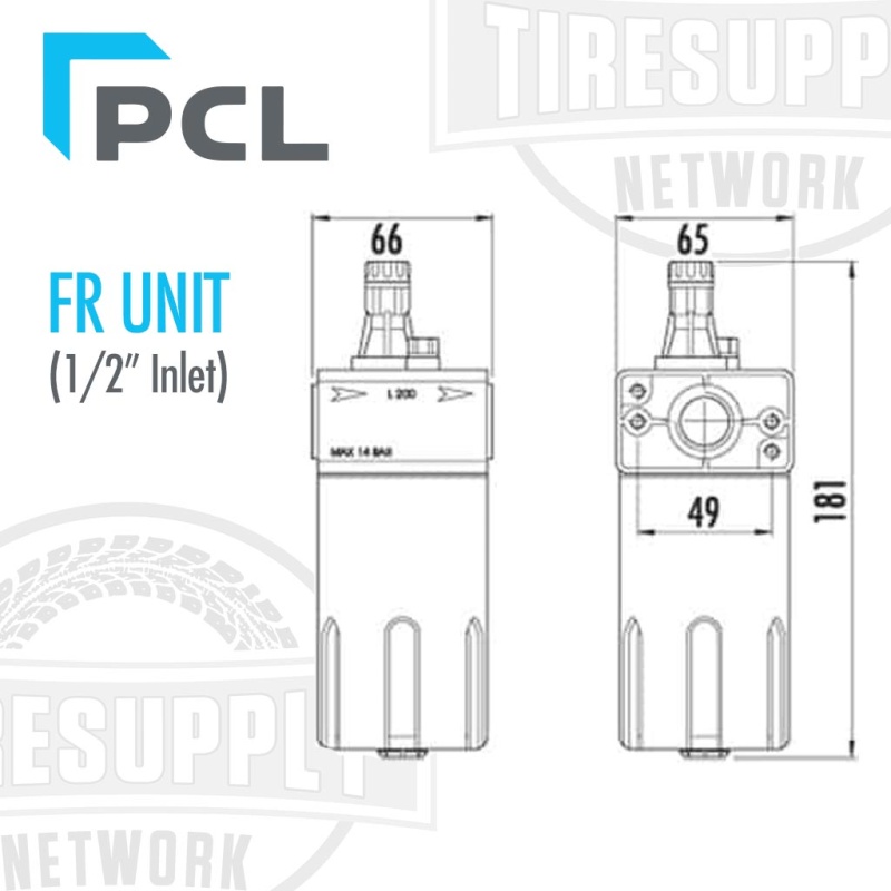 PCL | FR Unit Filter-Regulator 1/2?? NPT (ATC12) - Image 2