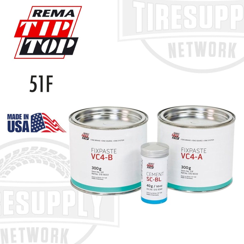 Rema | 51F A+B Vulcanizing Compound Kit - 300g & 40g (RE51F)