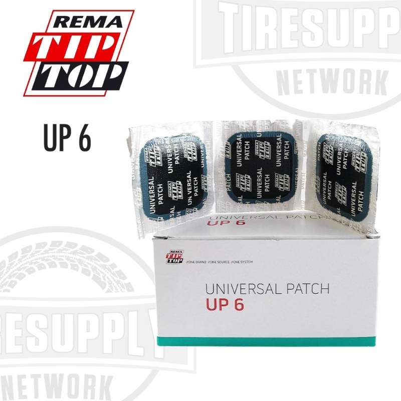 Rema | Medium Square Universal Tire Repair Patch Unit - Box of 50 (UP-6) or Pail of 200 (UP6-P) - Image 2