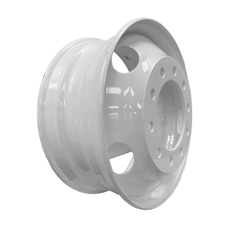 Truck Wheel 22.5x8.25 Steel White SpeedMax 10x285mm Hub Pilot Offset 168mm - Image 4