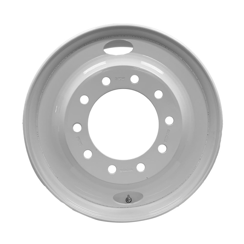 Set of 2 Truck Wheel 24.5x8.25 Steel White SpeedMax 10x285mm Hub Pilot Offset 168mm - Image 2