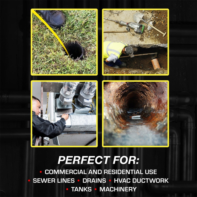 Video Snake SWJ-3188D 65' Pipe Wall Sewer Inspection Color LED Camera System - Image 8