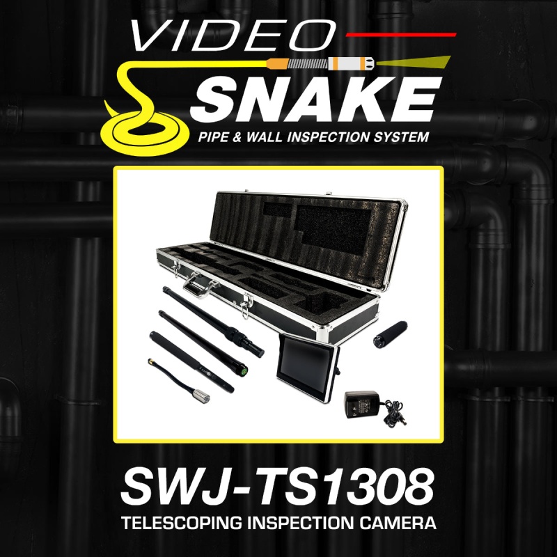 Video Snake SWJ-TS1308 90-inch Telescoping Inspection LED Camera System - Image 2