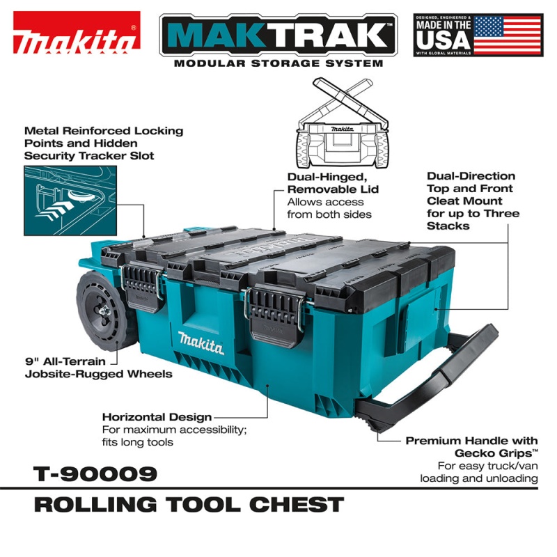 Makita T-90009 MAKTRAK Heavy Duty Durable Rolling Tool Chest - Image 3