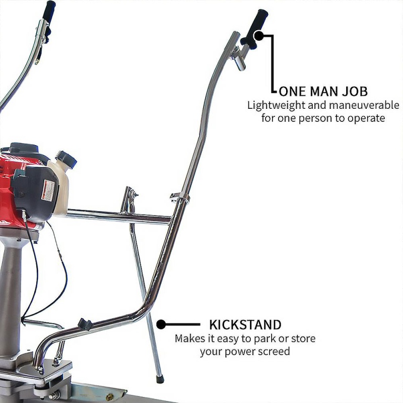 Tomahawk PowerTVSA-H + TSB12-P 12ft Blade 1.8 HP GX35 Honda Power Screed Tool - Image 6