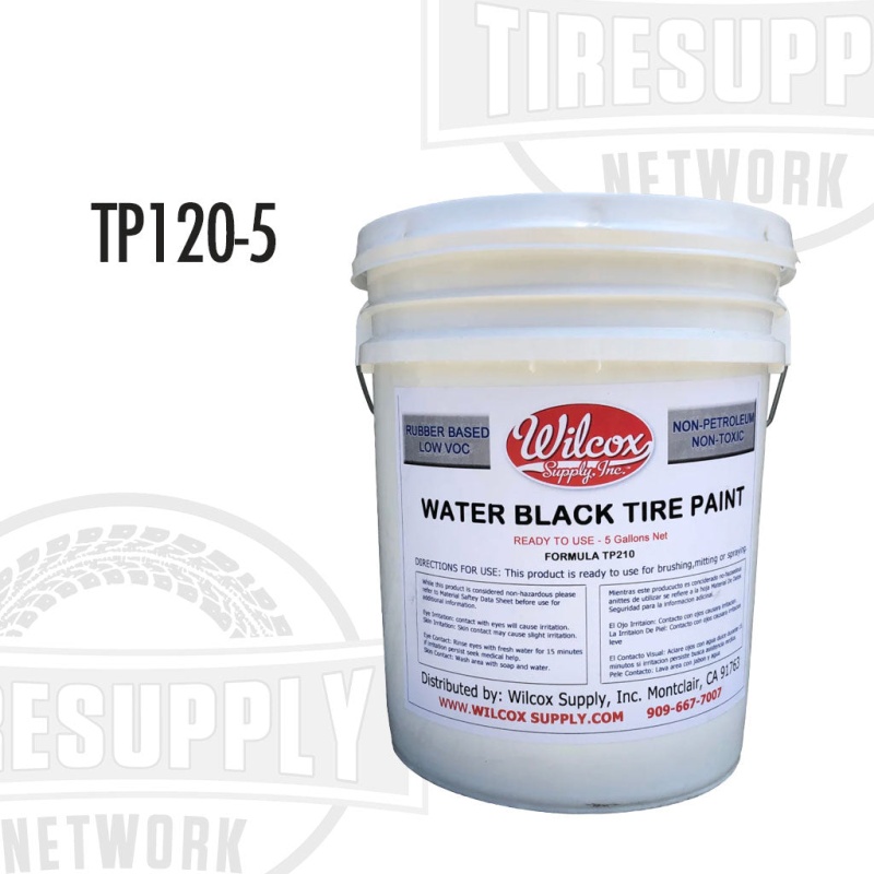 Water Black Tire Paint - 5 Gallon (TP120-5)